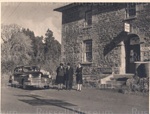 Photo: Group and car outside Stone Store, Kerikeri, c1950's; 97/1248