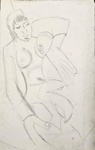 Drawing: Mother with Child; Pauline Kahurangi Yearbury; 10/101