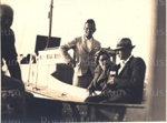 Photo: Mr. Eslie Smith and wife Clare (nee Bloomfield) with Bill Rummins.; 97/754