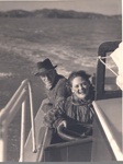 Photo: Peter Williams and American angler on game fishing boat.; 97/650