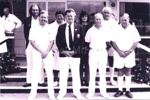 Photo: Members of the Russell Bowling Club (named), closing day 1997/98; 98/910/2