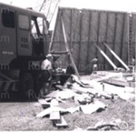 Photo: Construction of "Ship Wing" Russell Museum, 1970; 97/1555