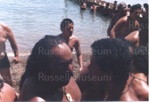 Photo: Some waka paddlers, Russell, c1980's; 97/1681/6