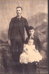 Photo: Charlie Baker and wife Mary Ann (nee Phipps) with eldest son William Phipps Baker; 97/418