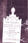 Photo: Headstone of John Bernard Williams and Alice Isabella Williams, Christ Church, Russell; 98/193/5