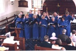 Photo: Christ Church choir, Harvest Festival 2002; 02/212