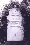 Photo: Headstone of Arthur Baker, Christ Church, Russell; 98/193/1