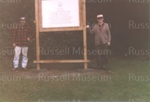 Photo: L Lindauer and Bill Thomson with notice board, Te Wahapu Reserve, 1988; 99/311/7 Photo: L Lindauer and Bill Thomson with notice board, Te Wahapu Reserve, 1988; 99/311/7