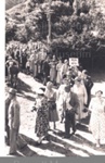 Photo: Procession of ex-pupils, Russell School Reunion, 1956; 97/1634/3