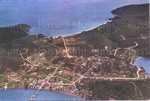 Postcard:  Aerial view of Russell, Long Beach and Matauwhi Bay, c1960's; 06/115