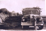 Photo: G.E. Hannah's truck loaded with firewood, 1950's; 96/13/10 Photo: G.E. Hannah's truck loaded with firewood, 1950's; 96/13/10