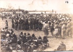 Photo: Cultural group performing, Te Ti Marae, Waitangi, 1934; 97/1298
