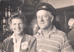 Photo: Mrs. Bronson and Les Blomfield; 97/766