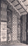 Photo: Wall panels and rafters, Maori Meeting House, Waitangi; 97/1314