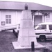 Photo: Russell cenotaph beside Russell Town Hall, 1999; 00/30