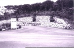 Photo: Rockwall at entrance of Clairmont subdivision, Orongo Bay c1990; 01/107/4