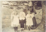 Photo: Wood family at Tapeka Point. Annie, Norman, Nellie and Clem at back, Laura, Colin and Harriet in front; 03/147