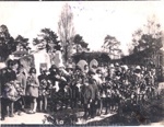 Photo: Judge J.C. Martin's funeral, school children with flowers, 1926; 97/688