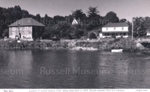 Photo: Kerikeri Basin with store (1833), church ((1878) and house (1822); 97/1246