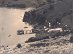 Photo: Whangamumu, looking across jetty and buildings; 97/1428