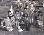 Photo: Russell Brownies tree planting in Russell school grounds, c1970's; 97/804