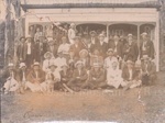 Photo: Russell Cricket Club and visitors; 97/414