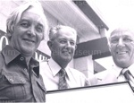 Photo: Presentation of famed photo of "Endeavour" to Russell Museum's 300,000th visitor, 1977; 97/1460