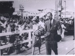 Photo: Queen Elizabeth and Duke of Edinburgh, Russell wharf, 1963; 97/1501