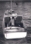 Photo: Launch "Ozone" with two marlin, owner H. Vipond; 97/566