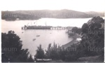 Photo: Opua looking east to Waikare, Clansman at wharf; 97/1215