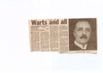 'Warts and All' Review of 'Imperial Patriot' - Newspaper clipping; 94/8/1