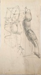 Drawing: Two Figures, Elam Years; Pauline Kahurangi Yearbury; 10/59