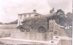Photo: Waterfront cannon, behind Hananui House (Pacific Hotel), The Strand, Russell; 97/932