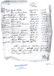 1) Notes. Charles & Hannah Baker & their children - names & dates from the family bible. Original & photocopy.
2) Envelope & contents. Original & photocopy.; 14/072
