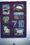 Two photos - The Russell Heritage Quilt; 91/104