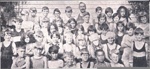 Clipping - photo of Russell School children 1928, winners of the Davies Shield for swimming; 97/1620