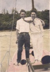 Photo: Mervyn Arlidge (left) and friend on the Zane Grey 1929; 05/168