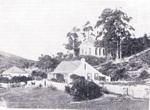 Photo (2): Left Catholic Presbytery, above Chapel of St. John the Baptist, and cottage; 97/1152