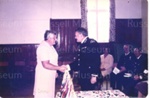 Photo: St John Long service medal presentation to Lillian Woodcock, 1978; 94/78/4