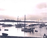Print: Boats at anchor off Russell Beach c1930; 05/34