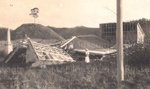 Photo: Te Ti Hall Waitangi collapsed after gale, 1917; 97/1293