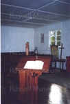 Photo: Temporary church in Russell hall at time of Christ Church restoration 2001; 01/110/5