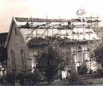 Photo: Re-shingling roof of Christ Church, Russell, 1967; 97/1131