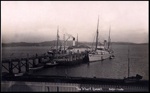 Postcard: "Clansman" and "Hinemoa" at Russell wharf; 91/96/4