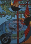 Painting: Separation Of Land Creatures From Sea Creatures; Pauline Kahurangi Yearbury; 09/83