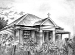 Drawing: Catholic Presbytery, Russell; Jim Yearbury; 11/152