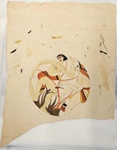 Painting: Two Egyptian Figures; Pauline Kahurangi Yearbury; 10/134