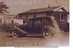 Photo: Ritchie Blomfield's car, corner of York and Pitt Streets, 1940's; 99/1400 Photo: Ritchie Blomfield's car, corner of York and Pitt Streets, 1940's; 99/1400