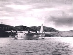 Photo: The Edens departure from Otehei Bay in the Sunderland, 1957; 97/1532