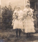 Photo: Clow-Williams wedding bridesmaids, Mabel Saunders on right.; 97/767